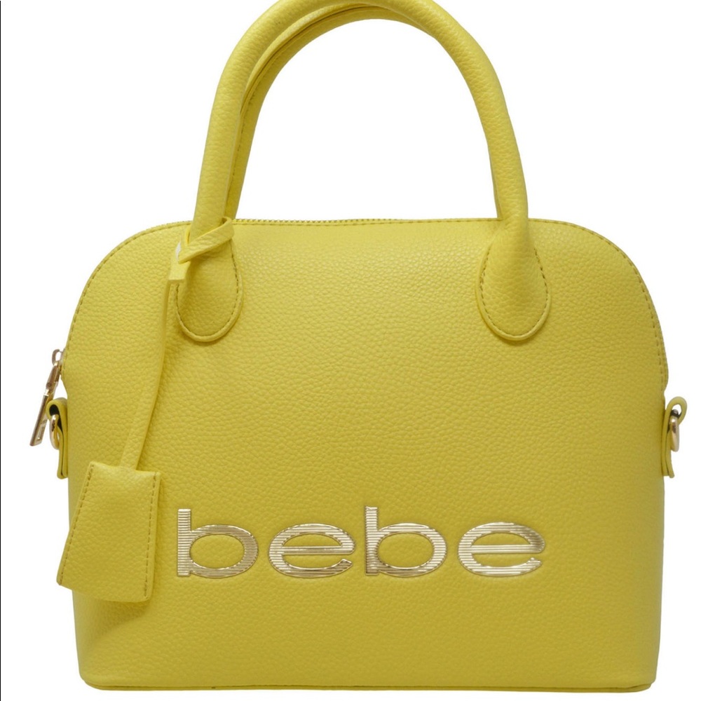 Bebe Fabiola Stamped Dome Purse in Yellow
